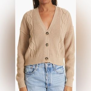 Brand - ATM Anthony Thomas Melillo Cable Knit Cotton & Cashmere Cardigan